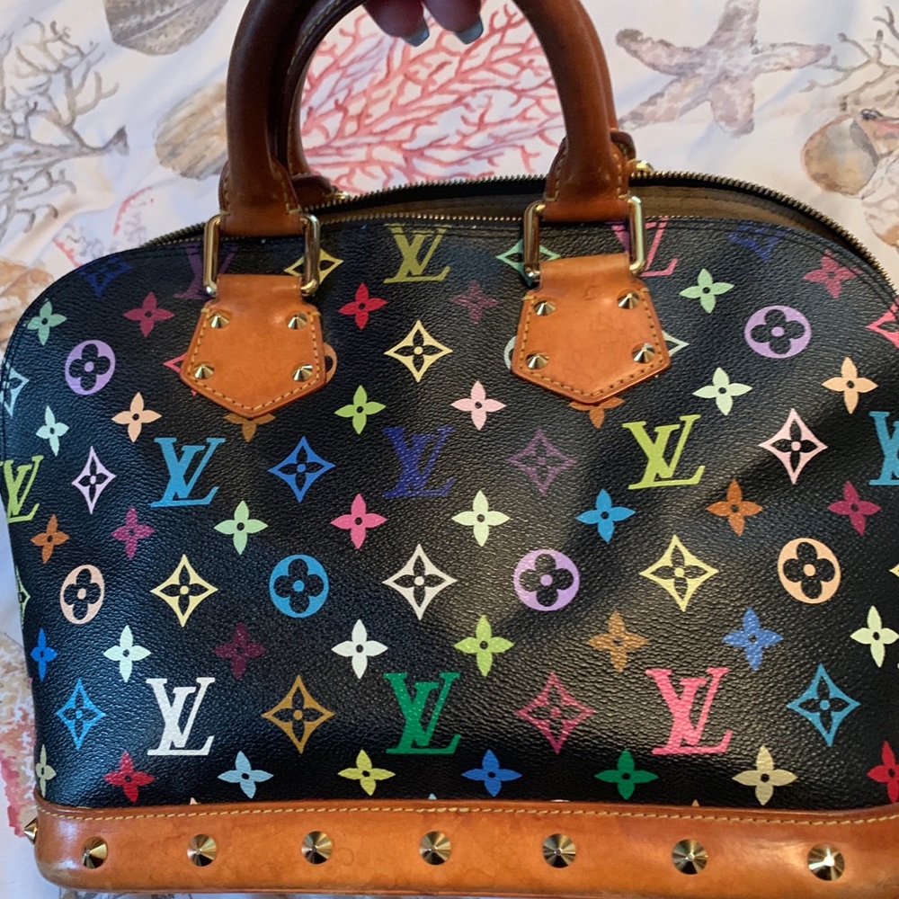 Louis Vuitton Multicolore Noir Alma Handbag